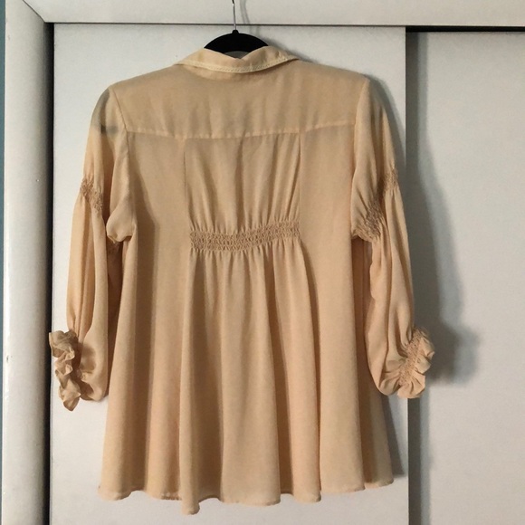Vintage Coco Deal Peach Blouse - Picture 2 of 2